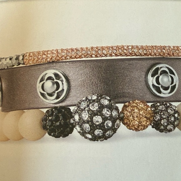 Stella & Dot Tribute Silver and Rose Gold Bracelet - Picture 3 of 4